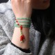 Green Aventurine Red Agate Luck Mala Bracelet Green Aventurine Red Agate Luck Mala Bracelet