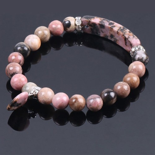 Rhodonite Love Heart Healing Bracelet Rhodonite Love Heart Healing Bracelet