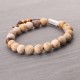 Weathered Stone Om Mani Padme Hum Bracelet