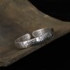 999 Sterling Silver Buddha Head Heart Sutra Serenity Bangle 999 Sterling Silver Buddha Head Heart Sutra Serenity Bangle