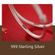 999 Silver Peace & Joy Kids Protection Bangle