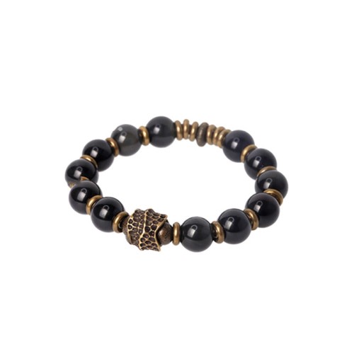 Rainbow Obsidian Copper Love Healing Bracelet Rainbow Obsidian Copper Love Healing Bracelet