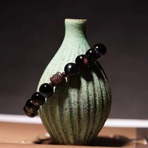 Gold Sheen Obsidian Om Mani Padme Hum Bracelet Gold Sheen Obsidian Om Mani Padme Hum Bracelet