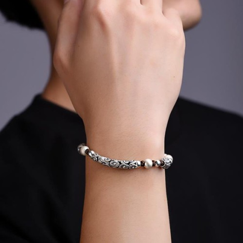 Tibetan Copper 999 Silver Auspicious Cloud Wealth Bracelet Tibetan Copper 999 Silver Auspicious Cloud Wealth Bracelet