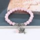 Natural Gemstone Tree of Life Lucky Charm Bracelet