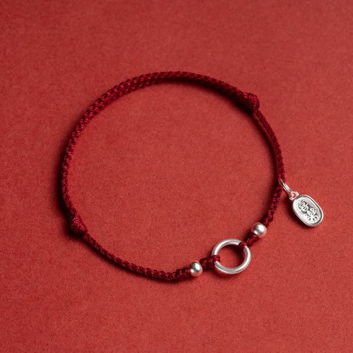 Silver Lucky Lotus Peace Bracelet