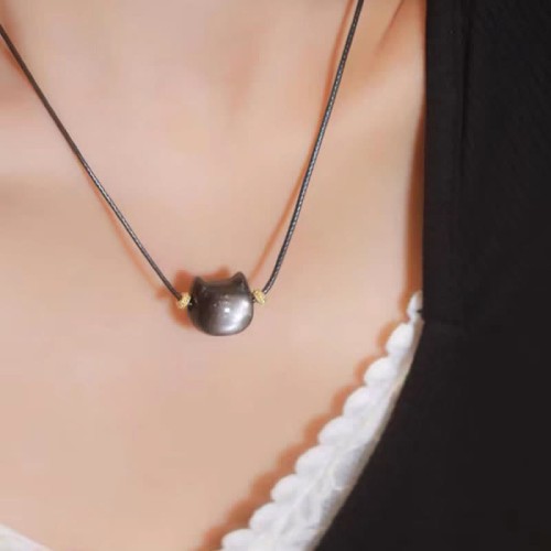 Gold & Silver Sheen Obsidian Lucky Cat Protection Bracelet Gold & Silver Sheen Obsidian Lucky Cat Protection Bracelet