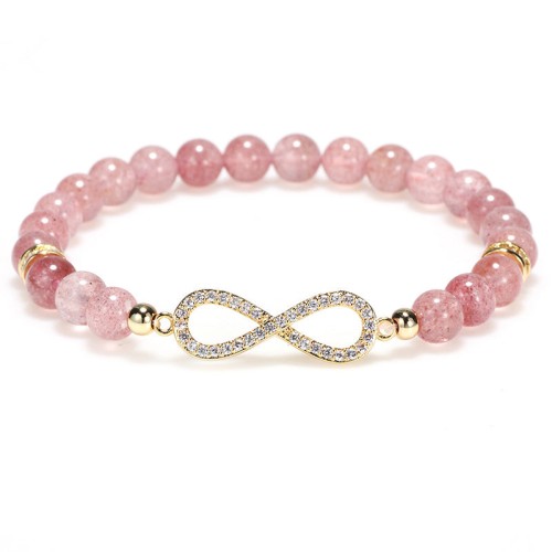 Strawberry Quartz Positivity Healing Bracelet