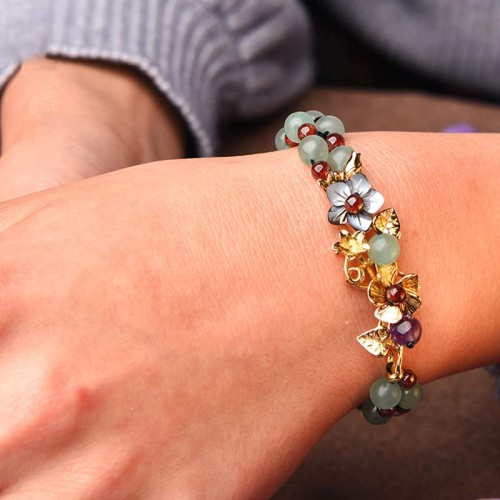 Green Aventurine Garnet Luck Bracelet Green Aventurine Garnet Luck Bracelet