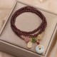 Garnet Strawberry Quartz Koi Fish Bracelet Garnet Strawberry Quartz Koi Fish Bracelet