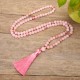 108 Mala Pink Crystal Love Tassel Bracelet 108 Mala Pink Crystal Love Tassel Bracelet