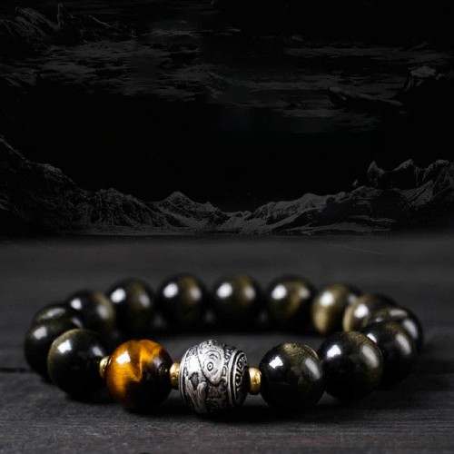 Rainbow Obsidian Protection Bracelet Rainbow Obsidian Protection Bracelet