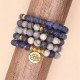 108 Mala Beads Sodalite Zebra Jasper Bracelet 108 Mala Beads Sodalite Zebra Jasper Bracelet