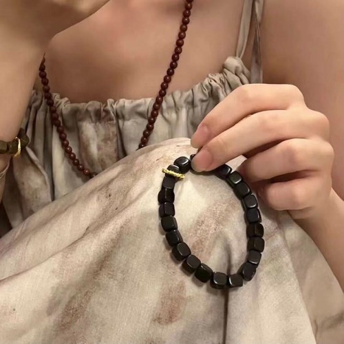 Tibetan Ebony Wood Peace Calm Bracelet