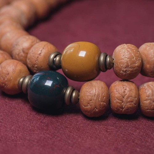 Bodhi Seed Dzi Bead Peace Tassel Bracelet Bodhi Seed Dzi Bead Peace Tassel Bracelet