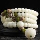 White Jade Bodhi Lotus Mala Necklace Bracelet White Jade Bodhi Lotus Mala Necklace Bracelet
