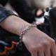 Om Mani Padme Hum Double Dorje Copper Bracelet Om Mani Padme Hum Double Dorje Copper Bracelet