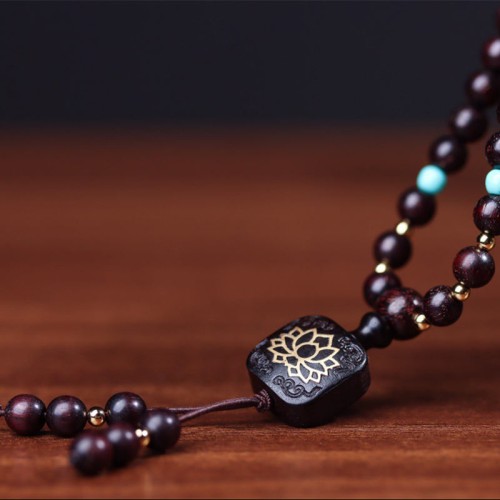 108 Mala Red Sandalwood Lotus Balance Bracelet 108 Mala Red Sandalwood Lotus Balance Bracelet