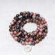 108 Mala Beads Rhodonite Lotus Compassion Bracelet 108 Mala Beads Rhodonite Lotus Compassion Bracelet