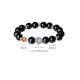925 Silver Black Obsidian Eye of Providence Bracelet 925 Silver Black Obsidian Eye of Providence Bracelet