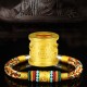 Tibet Gold Om Mani Padme Hum Eight Thread Bracelet