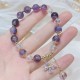 Amethyst Crystal Butterfly Charm Bracelet Amethyst Crystal Butterfly Charm Bracelet