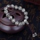 Tibetan Om Mani Padme Hum Alloy Beads Bracelet
