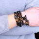 Black & Rainbow Obsidian Gourd Blessing Bracelet Black & Rainbow Obsidian Gourd Blessing Bracelet