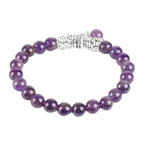 Natural Gemstone Tree of Life Lucky Charm Bracelet