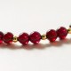 14K Gold Garnet Cinnabar Calm Bracelet 14K Gold Garnet Cinnabar Calm Bracelet