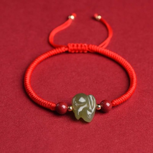 Rabbit Hetian Jade Bunny Abundance Bracelet Rabbit Hetian Jade Bunny Abundance Bracelet