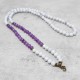 108 Mala Beads Amethyst White Turquoise Healing Bracelet 108 Mala Beads Amethyst White Turquoise Healing Bracelet
