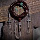 Tibetan Bodhi Seed Dzi Bead Copper Dorje Bracelet Tibetan Bodhi Seed Dzi Bead Copper Dorje Bracelet