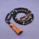 Tibetan Black Onyx Peace Mala Set Tibetan Black Onyx Peace Mala Set