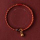 Red Gold Rope Lotus Peace Bracelet Red Gold Rope Lotus Peace Bracelet