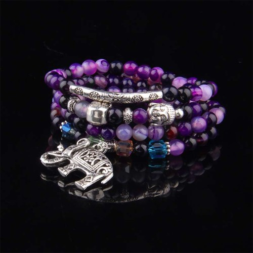 Agate Elephant Buddha Hope Bracelet Agate Elephant Buddha Hope Bracelet