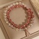 Strawberry Quartz Money Bag Positive Bracelet