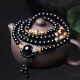 108 Beads Black Obsidian Tiger Eye Mala Bracelet 108 Beads Black Obsidian Tiger Eye Mala Bracelet