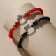 Handmade 925 Silver Dragon Phoenix Peace Buckle Bracelet Handmade 925 Silver Dragon Phoenix Peace Buckle Bracelet
