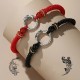 Handmade 925 Silver Dragon Phoenix Peace Buckle Bracelet Handmade 925 Silver Dragon Phoenix Peace Buckle Bracelet