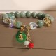 Strawberry Quartz Jade Fu Charm Healing Bracelet Strawberry Quartz Jade Fu Charm Healing Bracelet