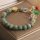 Strawberry Quartz Jade Fu Charm Healing Bracelet Strawberry Quartz Jade Fu Charm Healing Bracelet