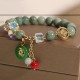 Strawberry Quartz Jade Fu Charm Healing Bracelet Strawberry Quartz Jade Fu Charm Healing Bracelet
