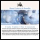 Blue Chalcedony White Agate Rabbit Balance Bracelet Blue Chalcedony White Agate Rabbit Balance Bracelet