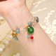 Strawberry Quartz Jade Fu Charm Healing Bracelet Strawberry Quartz Jade Fu Charm Healing Bracelet