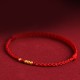 999 Gold Beads Luck Braided Couple Bracelet