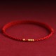 999 Gold Beads Luck Braided Couple Bracelet
