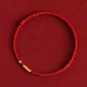 999 Gold Beads Luck Braided Couple Bracelet