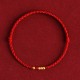 999 Gold Beads Luck Braided Couple Bracelet