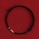 999 Gold Beads Luck Braided Couple Bracelet